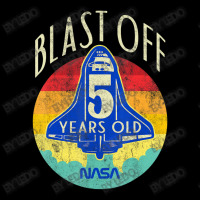 Space Shuttle Blast Off 5th Birthday Retro Portrait Adjustable Cap | Artistshot