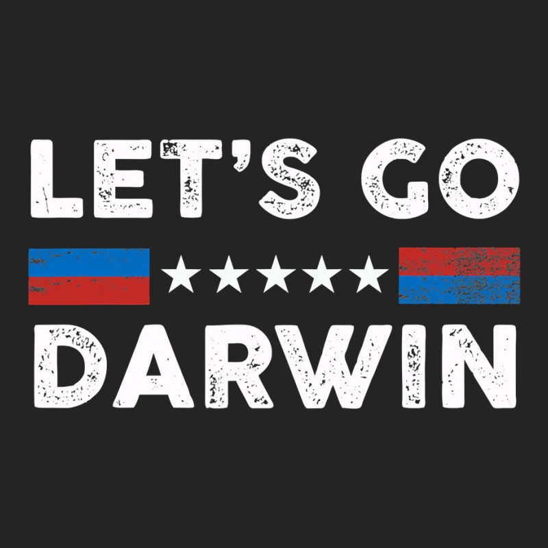 Lets Go Darwin Us Flag Vintage 3/4 Sleeve Shirt by cm-arts | Artistshot