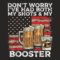 Vaccine Shot And Booster Drinking Humor Vaccination Ladies Fitted T-shirt | Artistshot