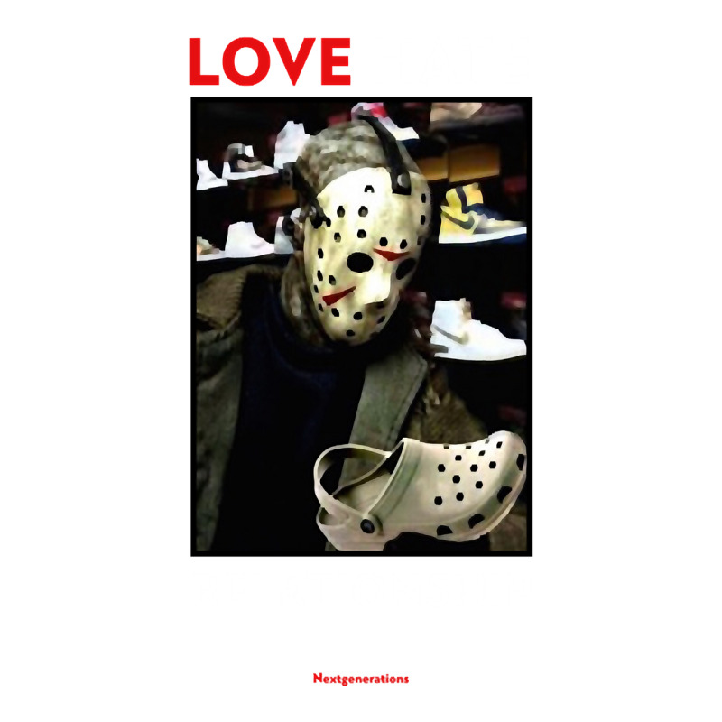 Love Crocs Hate Crocs Jason Sticker | Artistshot