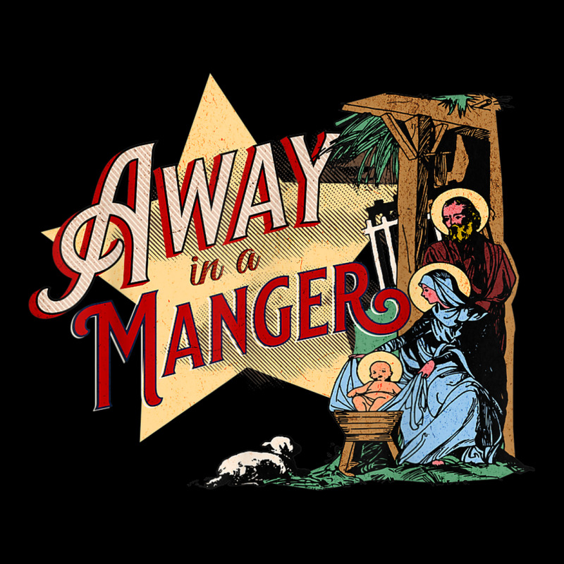 Away In A Manger Vintage Christmas Carol Nativity Scene Adjustable Cap by Prismatic | Artistshot