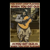 You Don't Stop Playing When You Get Old   Man With Guitar   Guitarist  V-neck Tee | Artistshot