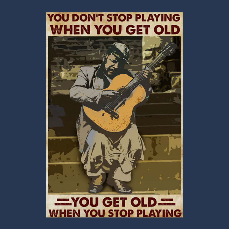 You Don't Stop Playing When You Get Old   Man With Guitar   Guitarist  Men Denim Jacket | Artistshot