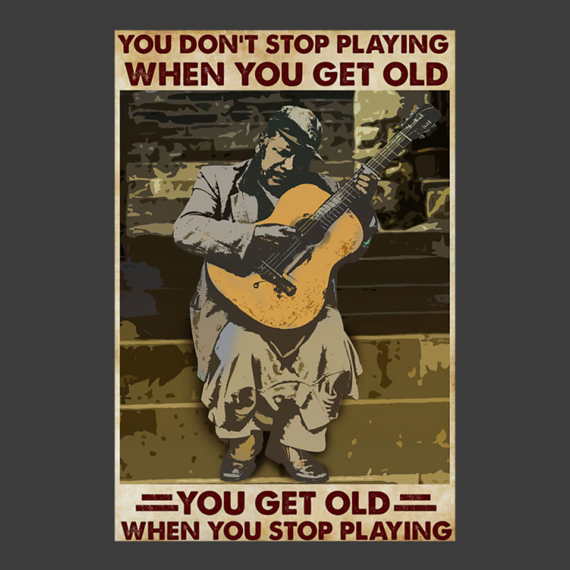 You Don't Stop Playing When You Get Old   Man With Guitar   Guitarist  Men's Polo Shirt | Artistshot