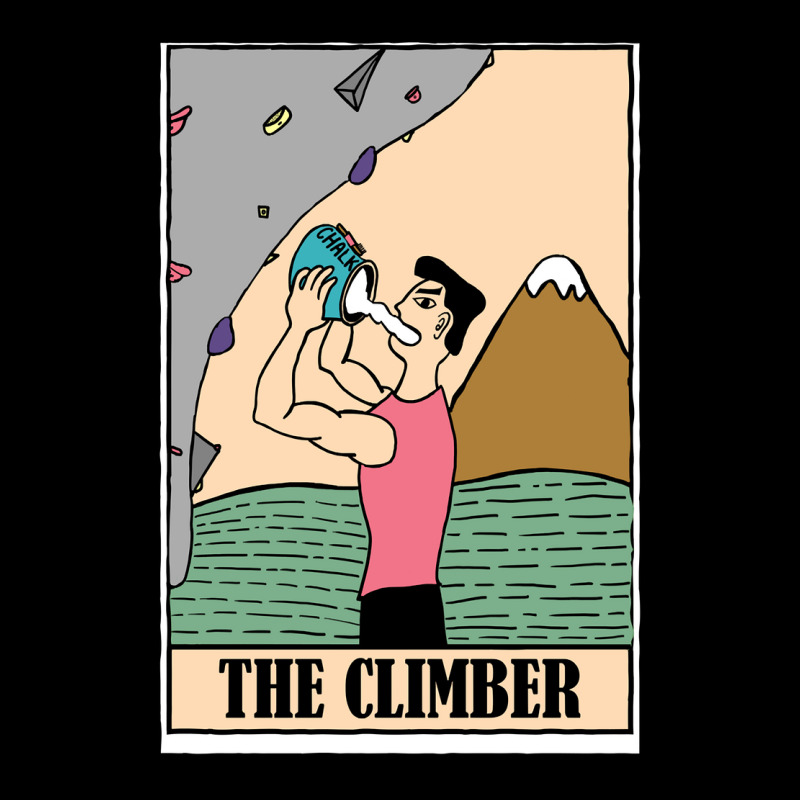 You Need Chalk Tarot Style The Climber Card Pocket T-shirt | Artistshot