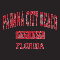 Mens Panama City Beach Florida Fl Vintage Sports Design Red Desig Prem Vintage Cap | Artistshot