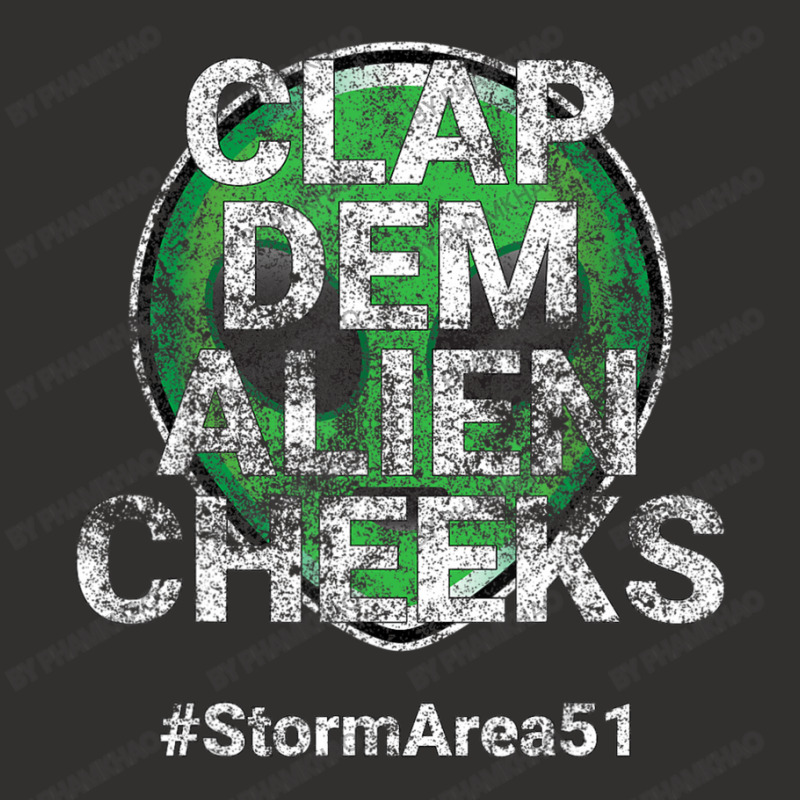 Storm Area 51 Clap Dem Alien Cheeks Stormarea51 Distressed Champion Hoodie | Artistshot