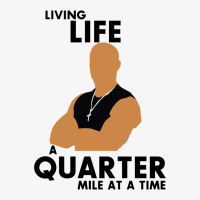 Living Life A Quarter Mile At A Time Ladies Fitted T-shirt | Artistshot