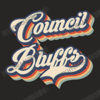 I Love Council Bluffs City Usa Retro Vintage Ladies Fitted T-shirt | Artistshot