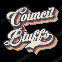 I Love Council Bluffs City Usa Retro Vintage Cropped Sweater | Artistshot