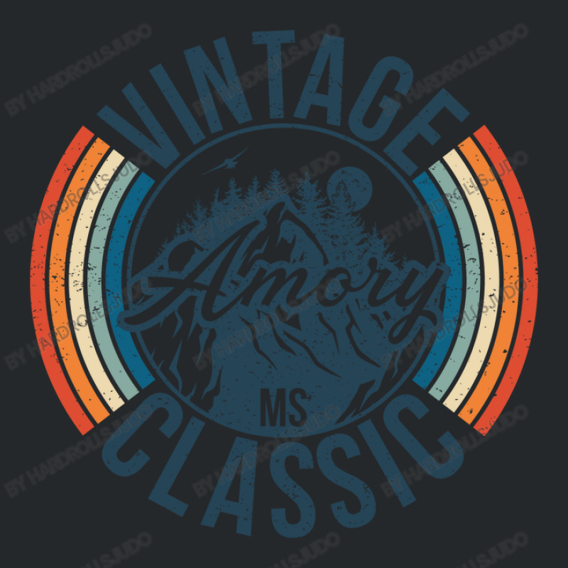 I Love Amory Mississippi Retro Vintage Classic Limited Edition Crewneck Sweatshirt by hardrollsjudo | Artistshot