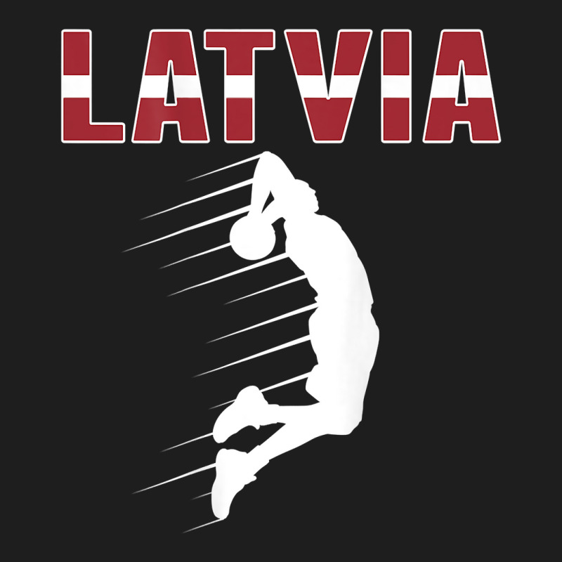 Proud Latvia Basketball Fans Jersey Latvian Flag Baller Team T Shirt Classic T-shirt by cm-arts | Artistshot