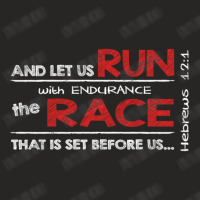 Hebrews 121 Run With Endurance The Race Religious Inspired Ladies Fitted T-shirt | Artistshot