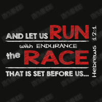 Hebrews 121 Run With Endurance The Race Religious Inspired Scorecard Crop Tee | Artistshot