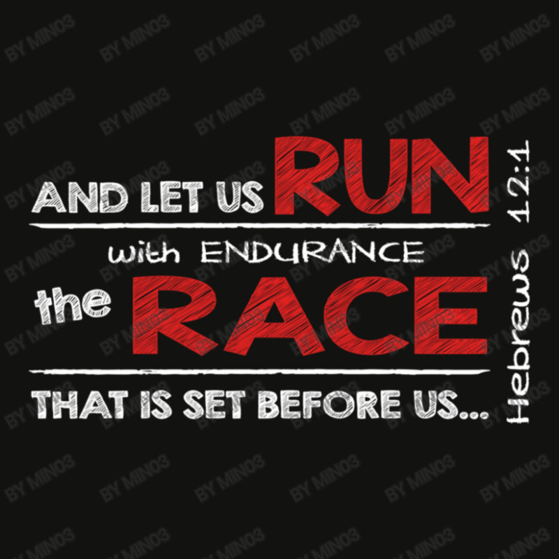 Hebrews 121 Run With Endurance The Race Religious Inspired Scorecard Crop Tee by Min03 | Artistshot