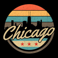 Chicago Flag Skyline Vintage Illinois Usa Souvenir V-neck Tee | Artistshot