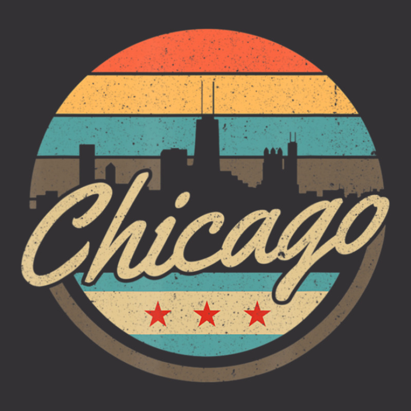 Chicago Flag Skyline Vintage Illinois Usa Souvenir Vintage Short by CharlieFairchild | Artistshot