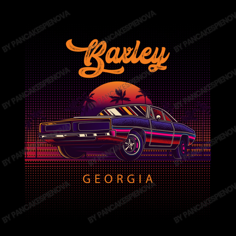 Baxley Georgia Retro Vintage 80s 90s Muscle Cars Retrowave Aesthetic Women's V-Neck T-Shirt by pancakespienova | Artistshot