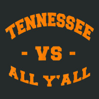 Tennessee Vs All Yall Varsity Style Orange Text Women's Triblend Scoop T-shirt | Artistshot