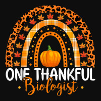 One Thankful Biologist Rainbow Boho Thanksgiving Biologist Crop Top | Artistshot