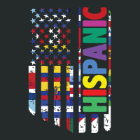 Usa And Latin American Countries Flag Hispanic Heritage Pullover Hoodi Women's Triblend Scoop T-shirt | Artistshot