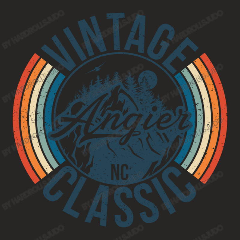 I Love Angier North Carolina Retro Vintage Classic Limited Edition Ladies Fitted T-Shirt by hardrollsjudo | Artistshot