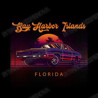 Bay Harbor Islands Florida Retro Vintage 80s 90s Muscle Cars Retrowave Pocket T-shirt | Artistshot