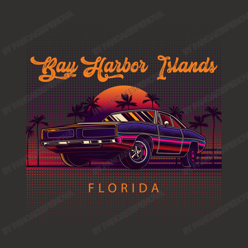 Bay Harbor Islands Florida Retro Vintage 80s 90s Muscle Cars Retrowave Champion Hoodie by pancakespienova | Artistshot