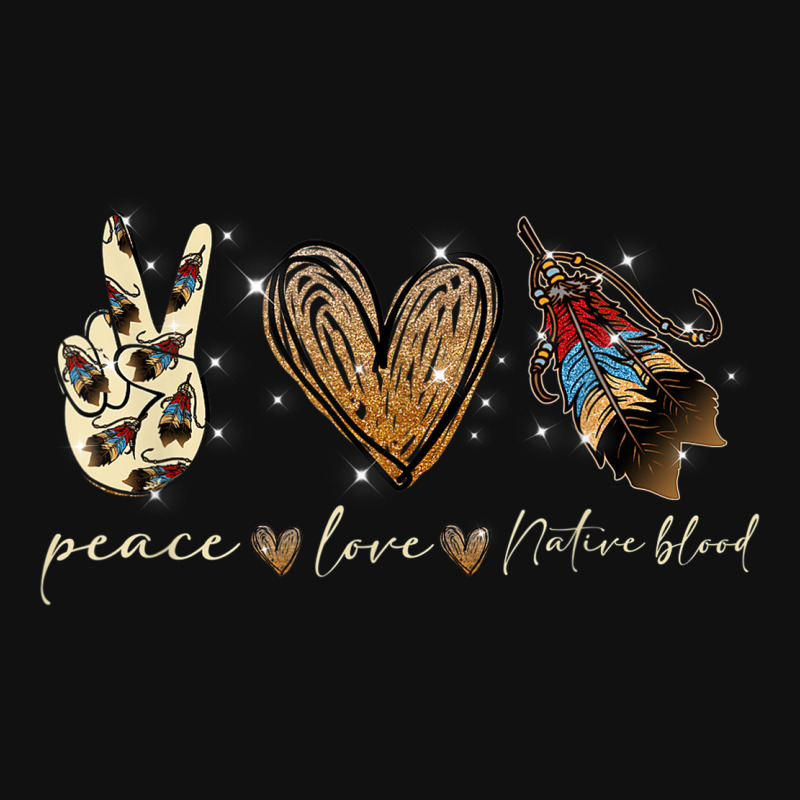 Peace Love Native Blood Native American Baby Bibs by August | Artistshot