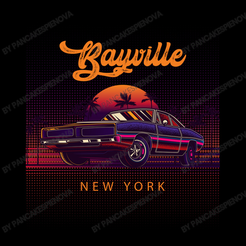 Bayville New York Retro Vintage 80s 90s Muscle Cars Retrowave Aestheti Pocket T-shirt | Artistshot