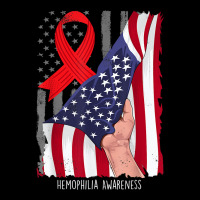 Hemophilia Awareness Vintage American Flag Red Ribbon T Shirt Baby Tee | Artistshot