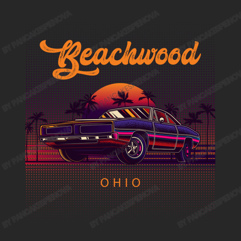 Beachwood Ohio Retro Vintage 80s 90s Muscle Cars Retrowave Aesthetic Men's T-shirt Pajama Set | Artistshot