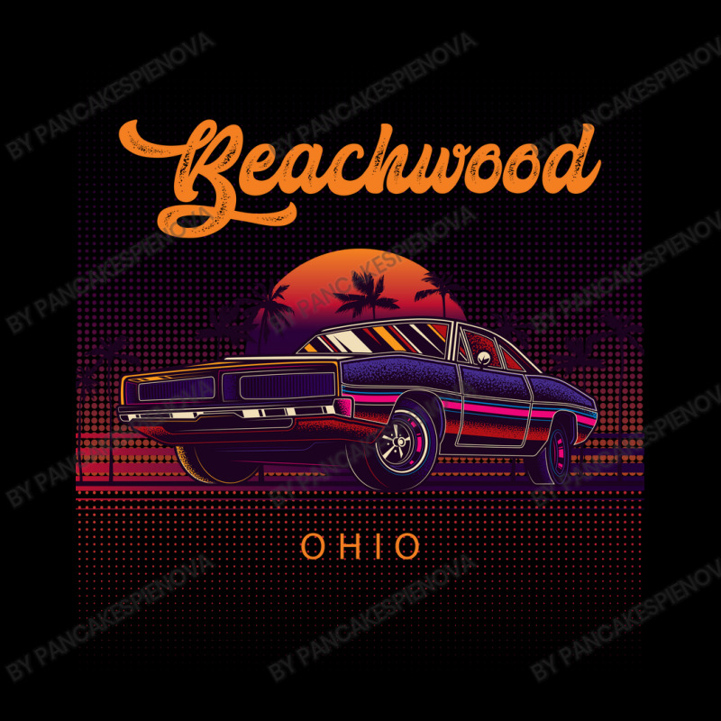 Beachwood Ohio Retro Vintage 80s 90s Muscle Cars Retrowave Aesthetic Men's 3/4 Sleeve Pajama Set | Artistshot