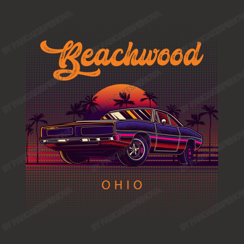 Beachwood Ohio Retro Vintage 80s 90s Muscle Cars Retrowave Aesthetic Champion Hoodie | Artistshot