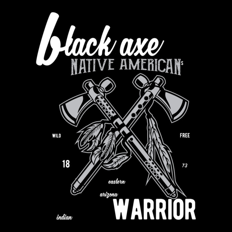 Black Axe Native American Warrior - Awesome Native American Gift 1 Pocket T-Shirt by CathyCurry | Artistshot