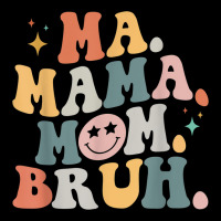 Groovy Ma Mama Mom Bruh Retro Wavy Mama Funny Quote For Mom Adjustable Cap | Artistshot