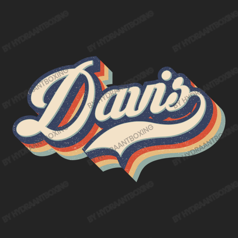 I Love Davis City Usa Retro Vintage 3/4 Sleeve Shirt | Artistshot