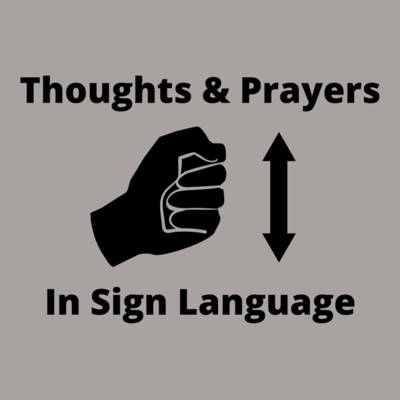 Thoughts And Prayers In Sign Language Funny Humor Racerback Tank by MAALDONADO | Artistshot