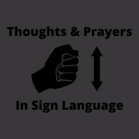 Thoughts And Prayers In Sign Language Funny Humor Ladies Curvy T-shirt | Artistshot