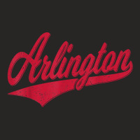 Arlington Texas Varsity Script Classic Sports Jersey Style T Shirt Ladies Fitted T-shirt | Artistshot