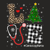 Christmas Tree Buffalo Plaid Love Cardiology Nurse Life Long Sleeve T Ladies Fitted T-shirt | Artistshot