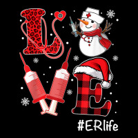 Love Nurse Life Shirt Snowman Syringe Er Nurse Christmas Youth Hoodie | Artistshot