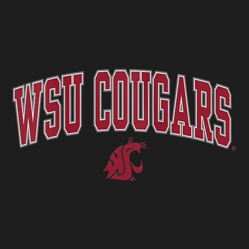 Womens Washington State Cougars Womens Arch Over White Tank Top Classic T-shirt by cm-arts | Artistshot