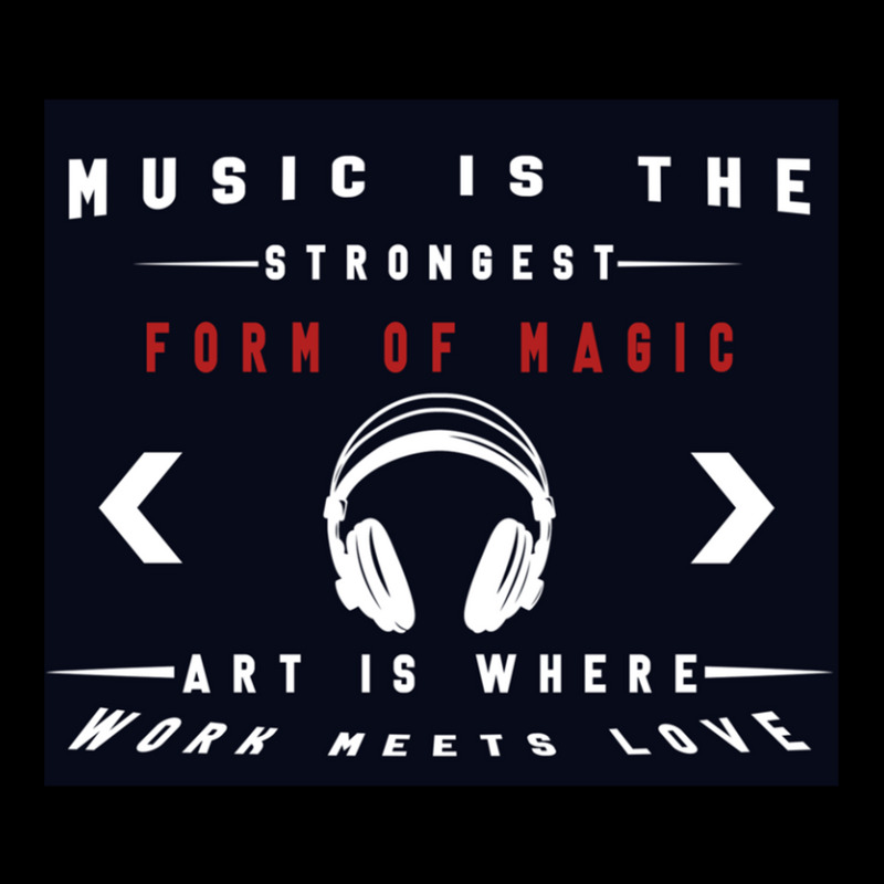 Headphone Music Is The Strongest Form Of Magic Art Is Where Work Meets Women's V-Neck T-Shirt by LarryCory | Artistshot