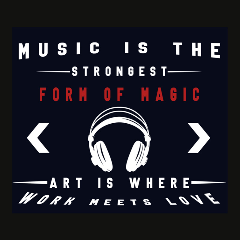 Headphone Music Is The Strongest Form Of Magic Art Is Where Work Meets Scorecard Crop Tee by LarryCory | Artistshot