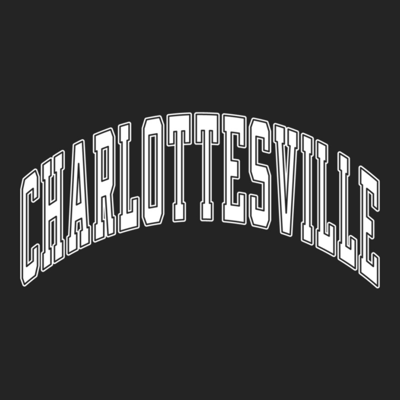 Charlottesville Virginia Va Varsity Style White Text Long Sleeve T Shi 3/4 Sleeve Shirt | Artistshot