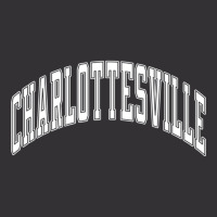 Charlottesville Virginia Va Varsity Style White Text Long Sleeve T Shi Vintage Short | Artistshot