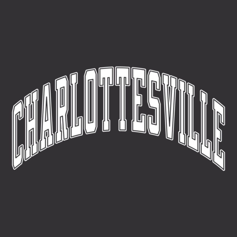 Charlottesville Virginia Va Varsity Style White Text Long Sleeve T Shi Vintage Short | Artistshot