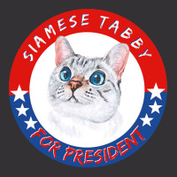 Siamese Tabby Cat T  Shirt Siamese Tabby Cat For President T Shirt Hoo Vintage Short | Artistshot