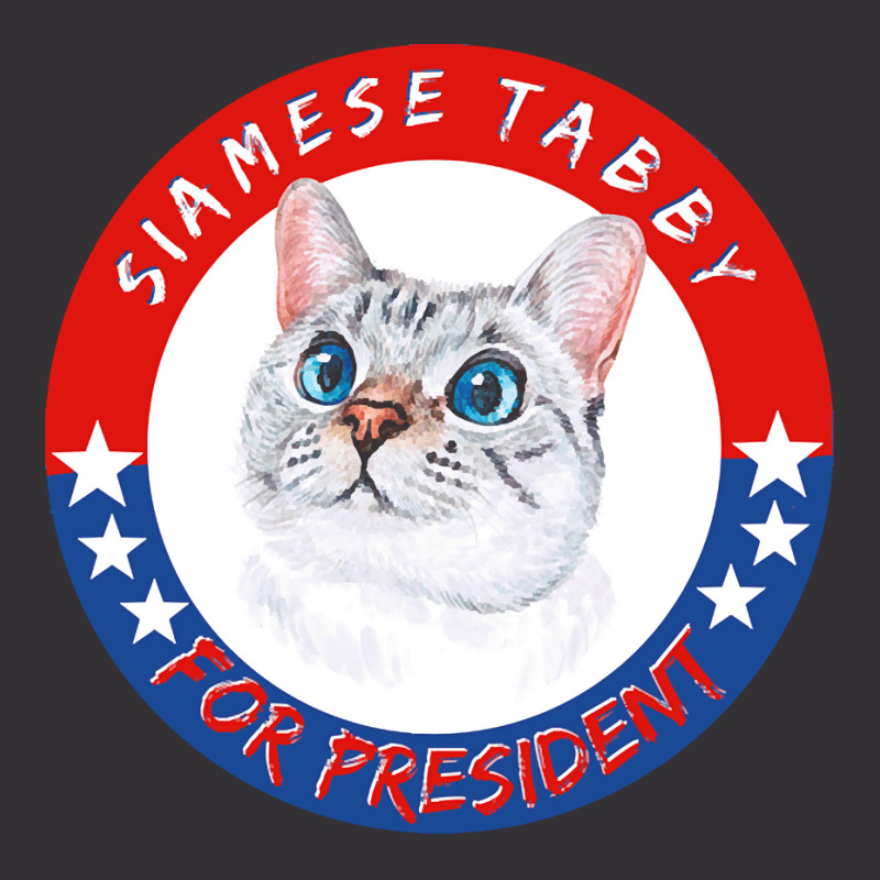 Siamese Tabby Cat T  Shirt Siamese Tabby Cat For President T Shirt Hoo Vintage Short by brekkeelton | Artistshot